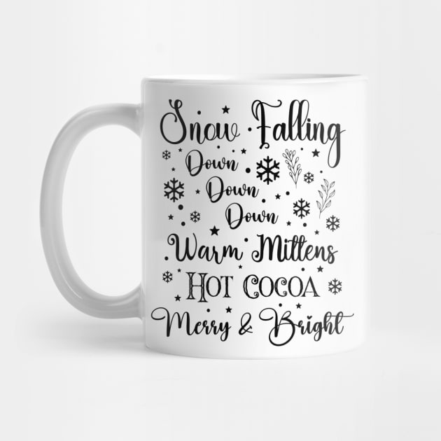 Snow is Falling in Dark Font by Wizardbird